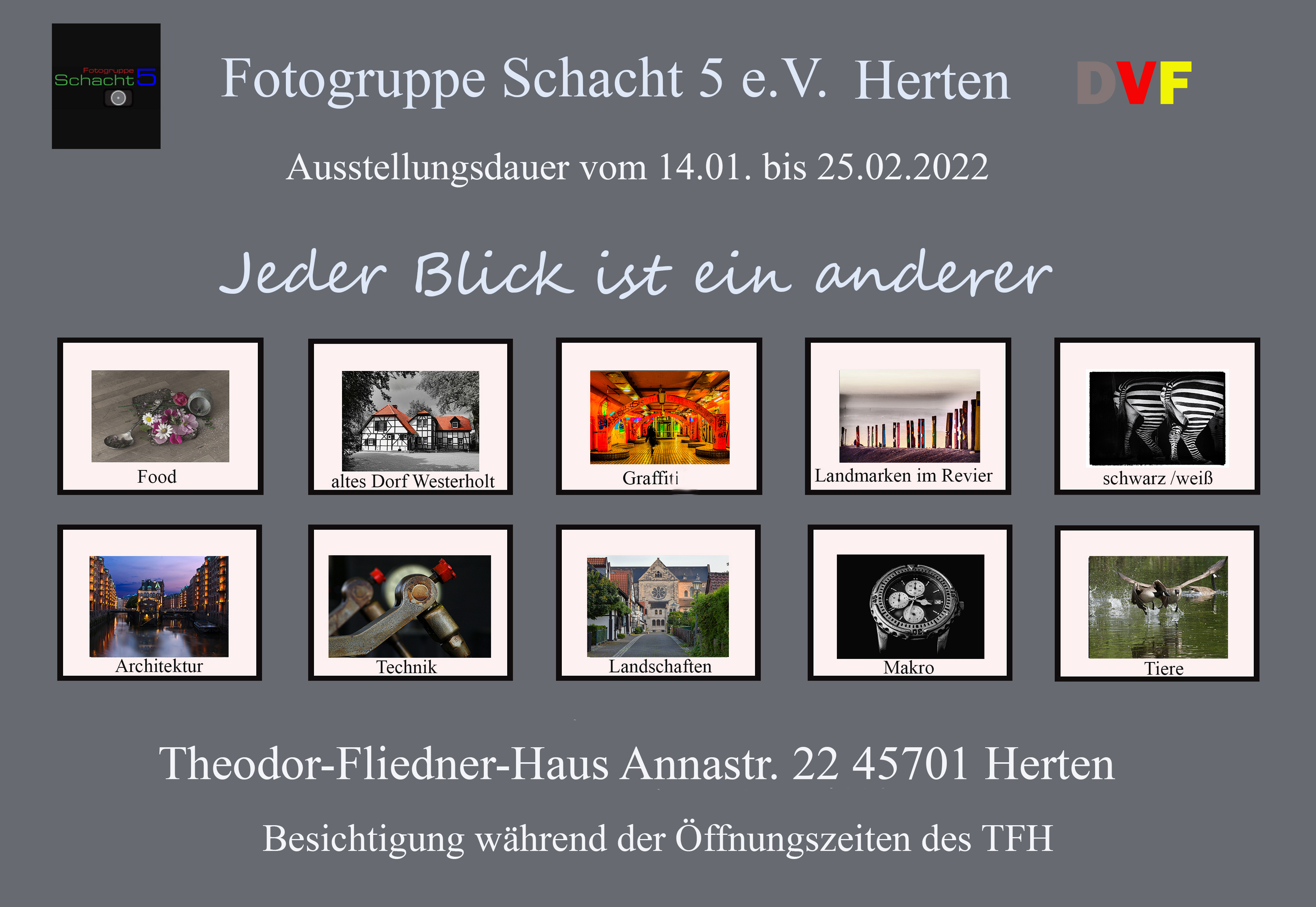 Ausstellung Fotogruppe Schacht 5 Herten